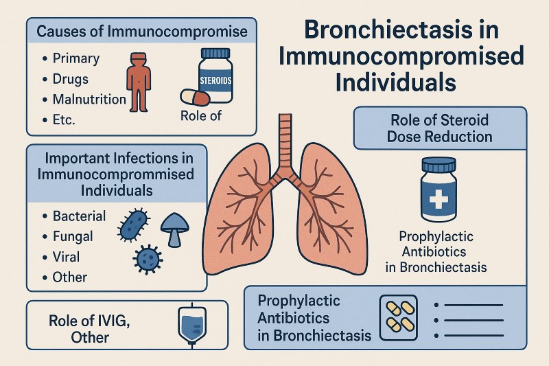 Bronchiectasis in Immunocompromised individuals
