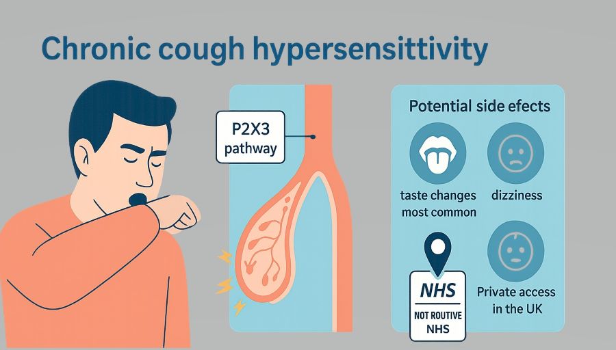 Gefapixent for chronic cough in UK