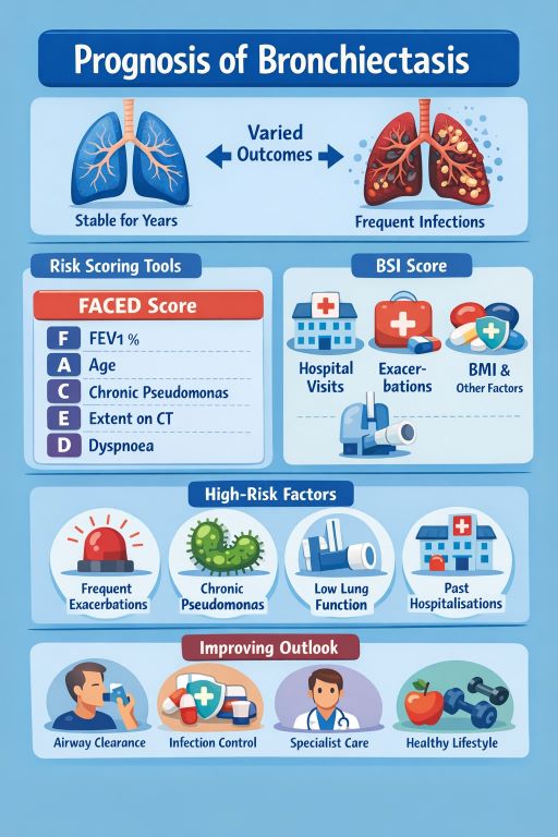 prognosis in bronchiectasis