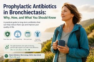 prophylactic antibiotics in bronchiectasis
