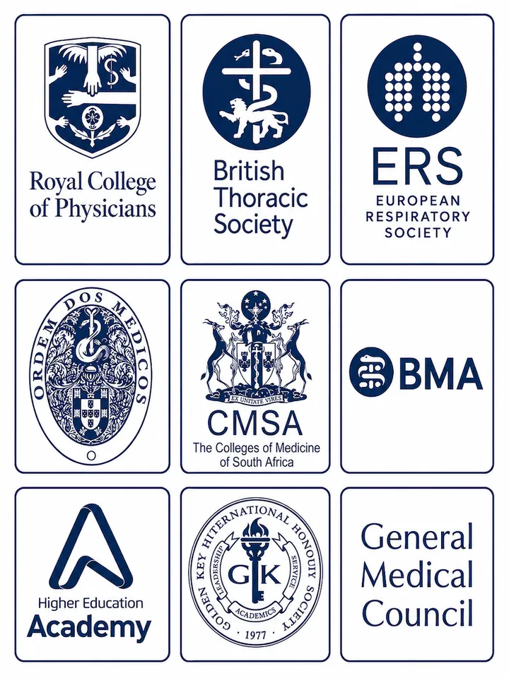 Logos of membership and affiliations
